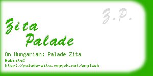 zita palade business card